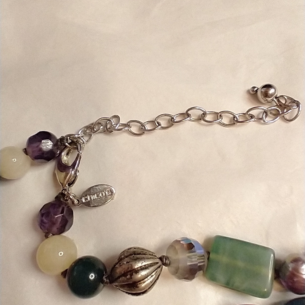 Chico's long multicolor stones.‎ Metal beads. Boho style. - Picture 6 of 8